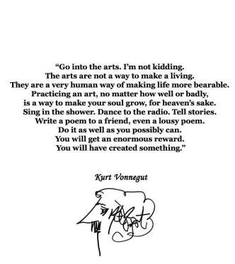 Art quote by Kurt Vonnegut